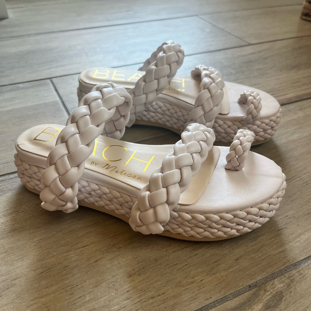 Beach by Matisse Platform Voyage Braided Sandals